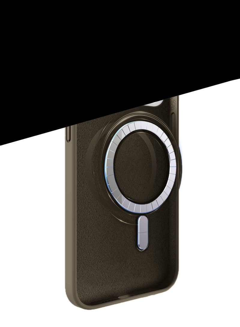 Wtech Oppo Reno15 Pro 5G 2026 Premium Liquid Silicone Compatible With Thin Magsafe Ring Case Cover (MCMPMN) - Dark Brown - Image 5